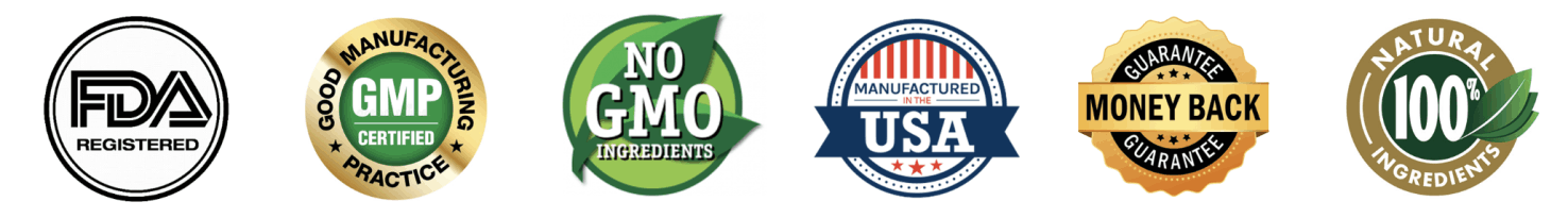 Jelly Tide quality seals — FDA-registered facility, GMP-certified production, non-GMO, made in the USA